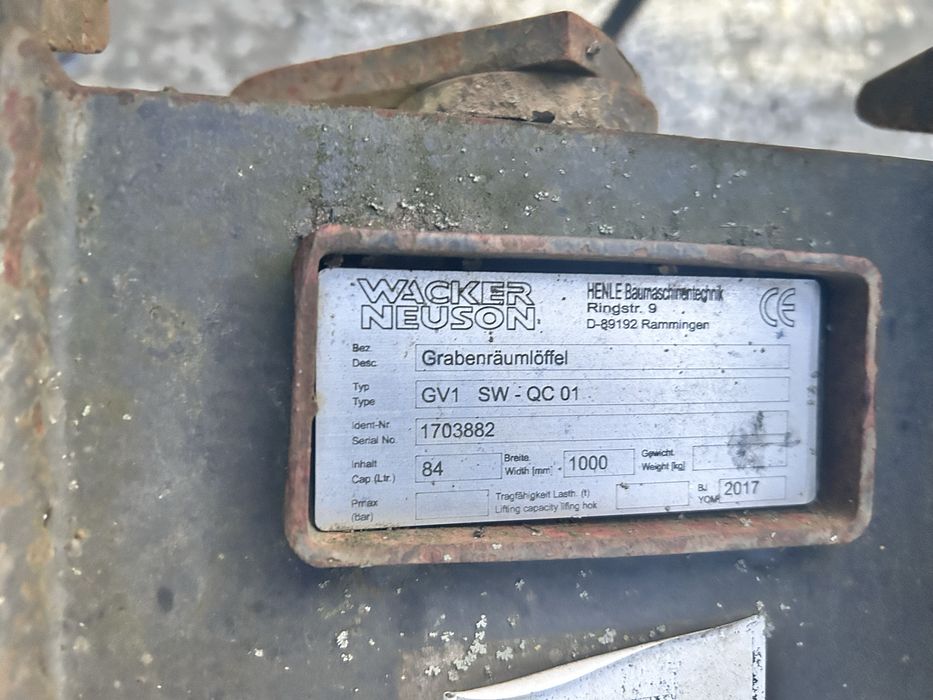 Łyżka skarpówka hydrauliczna 100cm wecker neuson