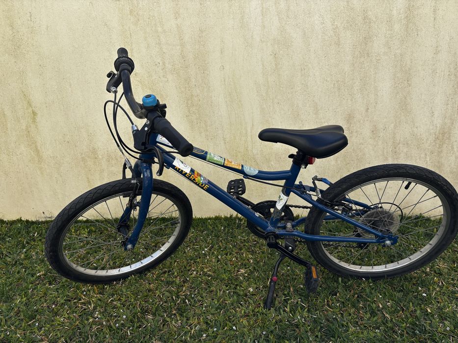 Bicicleta BTWIN híbrida criança riverside 120 20 polegadas 6-9 anos