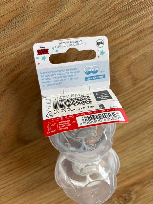 Chupeta NUK Space em caixa ainda selada