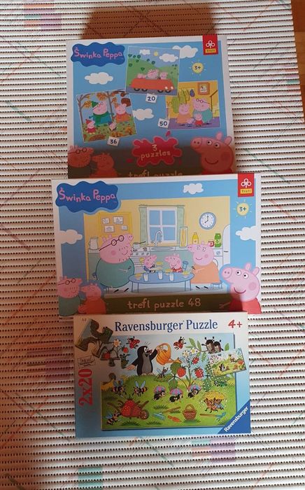 Puzzle Świnka Peppa i Krecik
