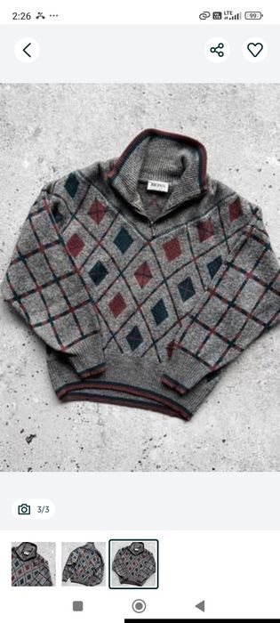 Sweter w romby Hugo Boss SZUKAM