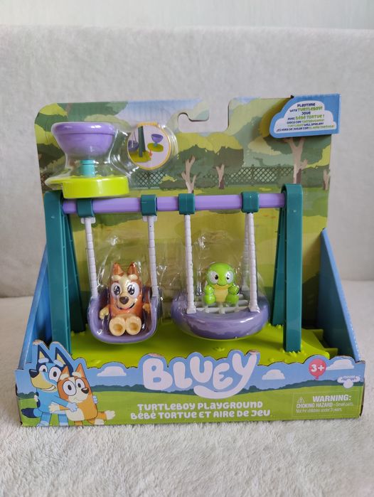 Nowy zestaw Bluey turtleboy playground. Plac zabaw z żółwiem i Bingo