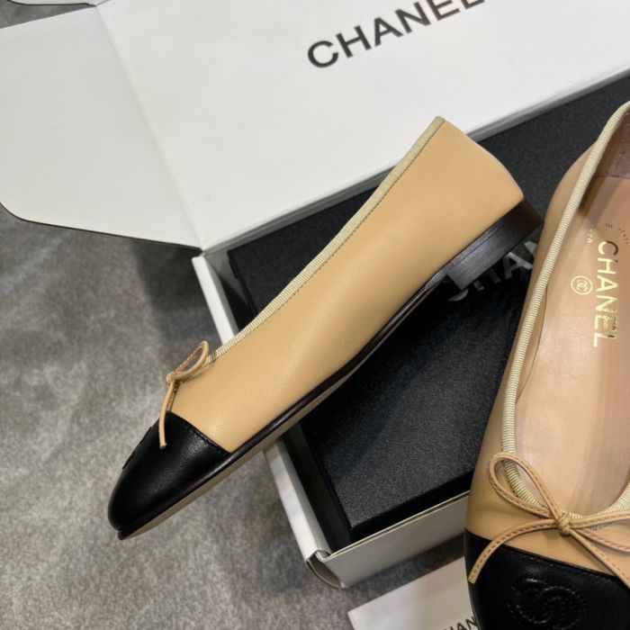 Baleriny Chanel Beige Smooth