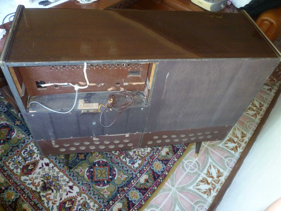 Móvel FLORIDA STEREO anos 50 Origi Alemanha radio gira-discos FUNCIONA