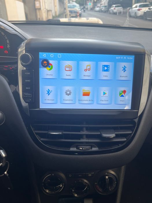 Rádio 4/64GB Peugeot 208/2008 Android 14 com GPS (Novo)