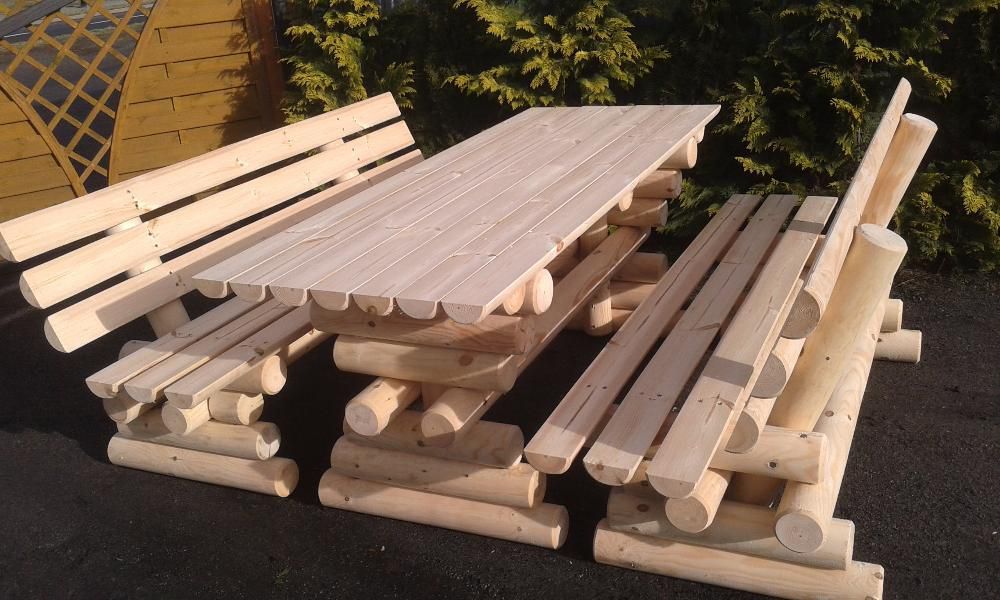 Meble ogrodowe barowe,drewniane z drewna. Transport 200 ZŁ