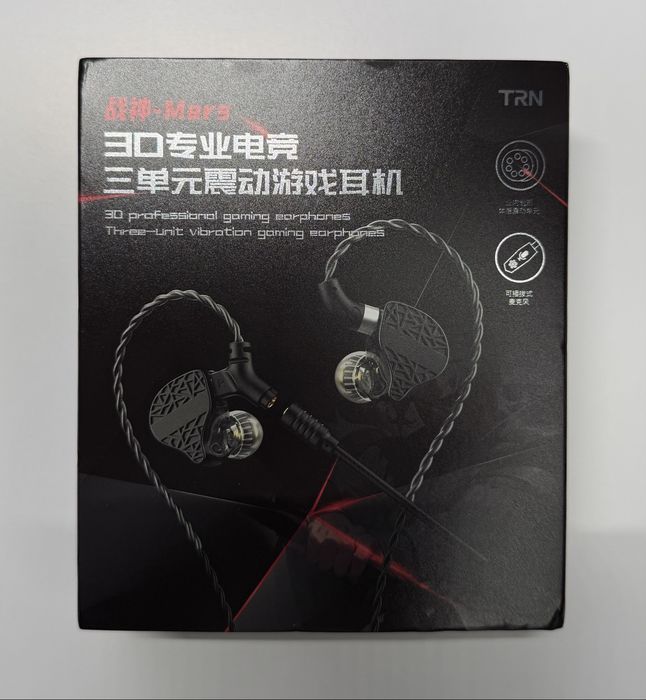 TRN Mars - Игровые IEM-Наушники с вибрационным механизмом и съёмным микрофоном