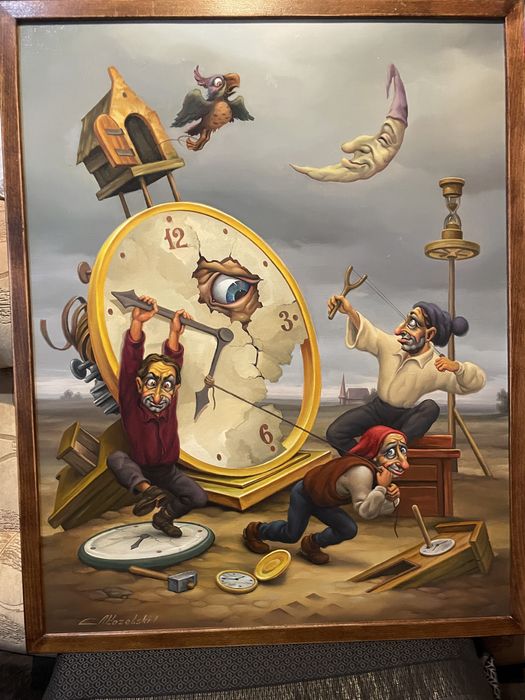 Картина масло холост