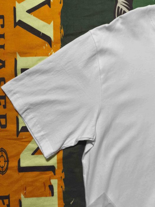 Stussy Męska Biała Koszulka z Nadrukiem XL