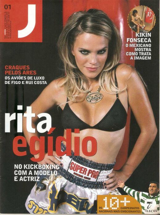 Rita Egídio na revista "J" n° 1 de 2006