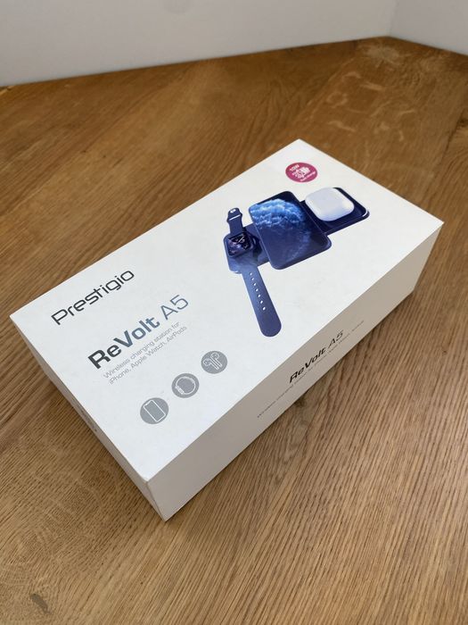 Бездротова зарядка Prestigio Revolt A5 (IPhone AirPods Apple watch)