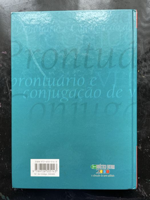 Prontuário e Conjugação de Verbos