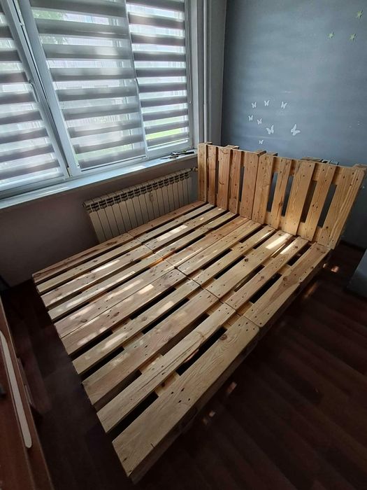 Łóżko z palet euro
