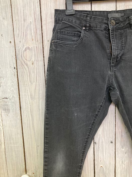 COOP spodnie 40 Slim Fit jeans szaro-czarne