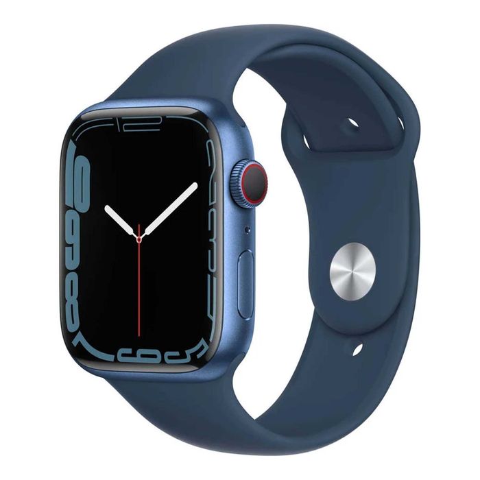 Apple Watch Series 7 GPS Azul Com Bracelete Desportiva Azul 45mm