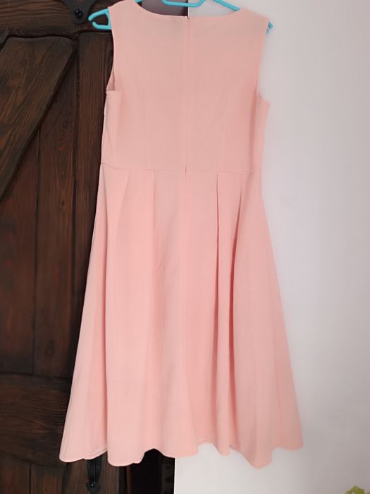 Sukienka Shein midi róż łososiowy 40 L jak nowa