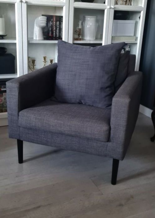 Fotel friheten ikea szary grafitowy idealny