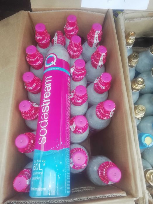 Wymiana naboju SODASTREAM Pink/blue możliwa sprzedaż butli/ cylindrów