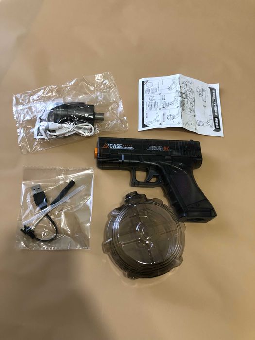 водный пистолет water gun на аккумуляторе звук эффект пламя из глушака