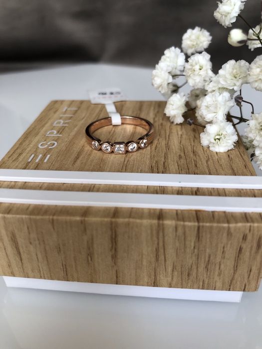Колечко, перстень Esprit, Thomas Sabo, позолота р. 18/17