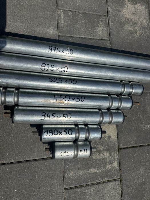 Rolki transportowe napędowe podajnika rolotoku taśmociągu przenośnika