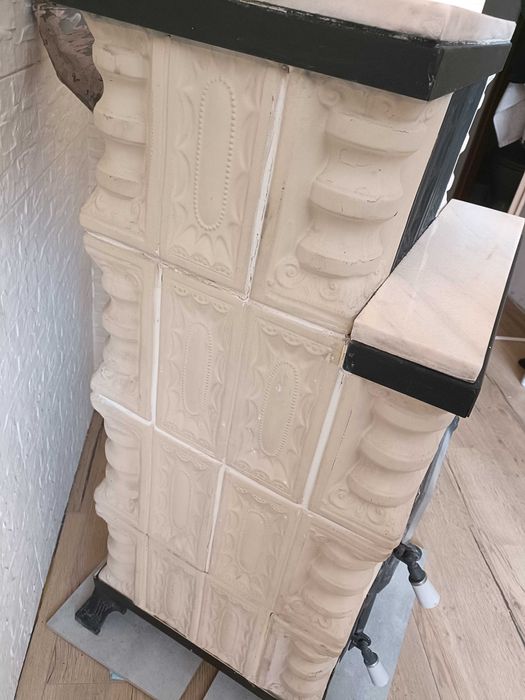 Piec Kaflowy ceramiczny kominek ręcznie robiony wymiary 46x46x107