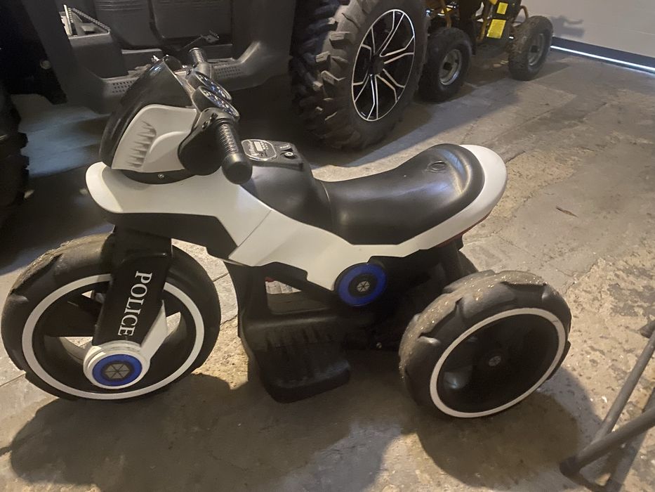 Motor motocykl na akumulator na baterie dla dzieci policja