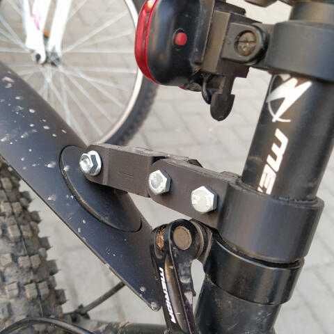 Разные крепление крыла велосипеда, кріплення болотніка велосипеда 3D ...