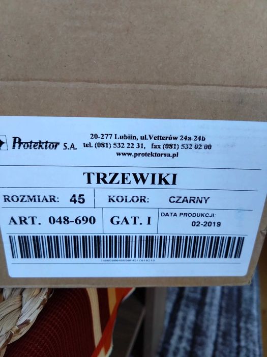 Protektor Trzewiki 45 Nowe Czarne