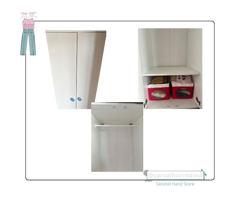 €60,00 | Roupeiro Branco Godishus | IKEA | 60x51x178cm