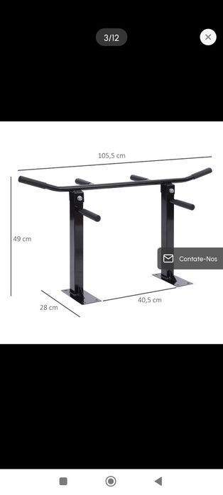 HOMCOM Ceiling Pull-Up Bar494659381578311682
