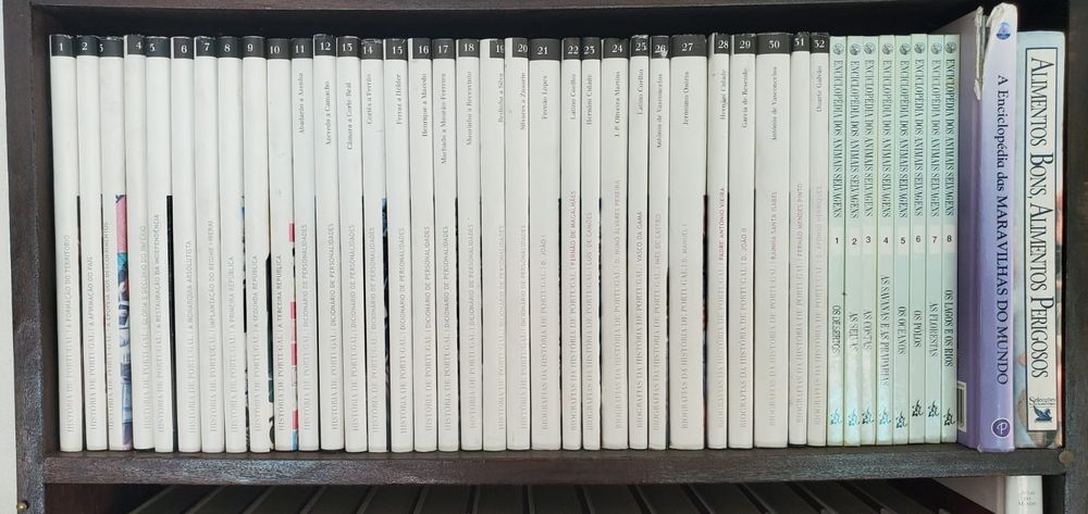 Livros e coleções de livros.