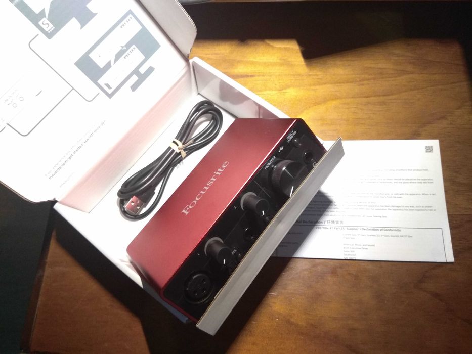 Interface de áudio Focusrite Scarlett Solo 3rd gen