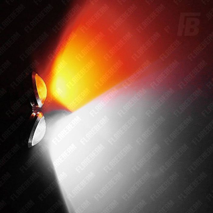 ДХО ходовые огни диодные LED орлиный глаз поворотник линза мото мопед