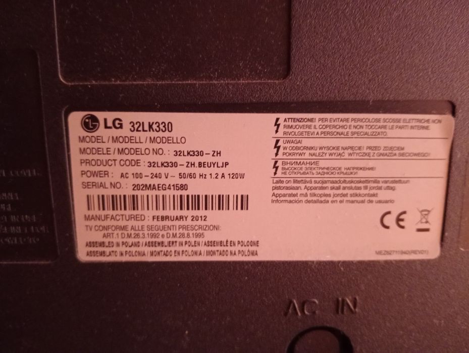 LG 32K330 para peças