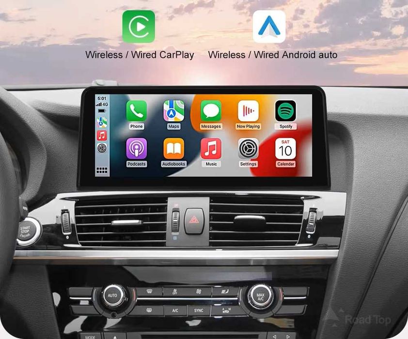 CarPlay Android Auto Radio DAB+ Android GPS WiFi 4G Nawigacja Bluetooth YouTube MP3 MP4 USB BMW X4 F26 Bose