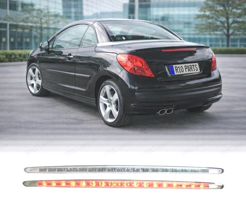 TERCEIRA LUZ DE STOP PEUGEOT 207 CC LED CROMADO