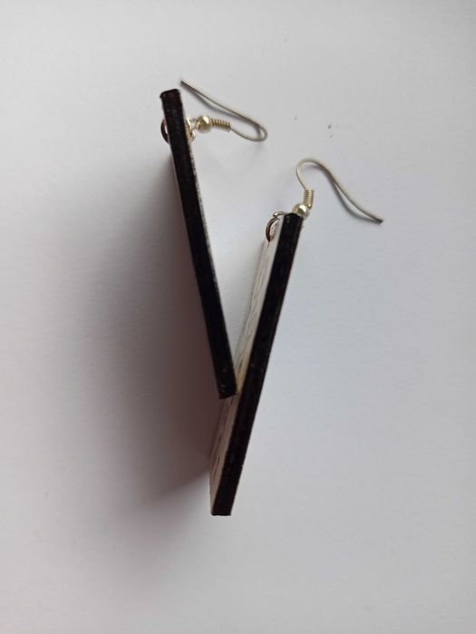 Kolczyki handmade , Natura, 2,5x4,5cm