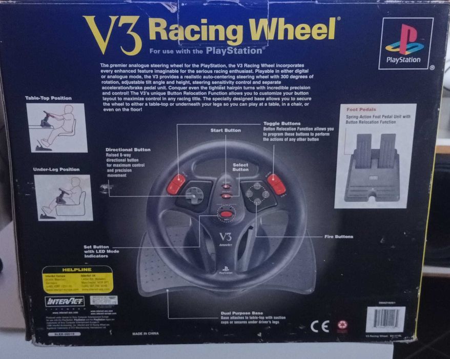 PS2 Steering Wheel in Box64752417533058121