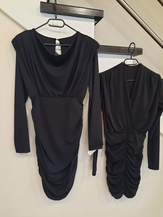 Wysokogatunkowa sukienka drapowana bardzo elastyczna marszczona jakość