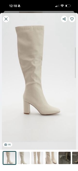 Ботинки молочные  высокие Reserved 41 НоВые