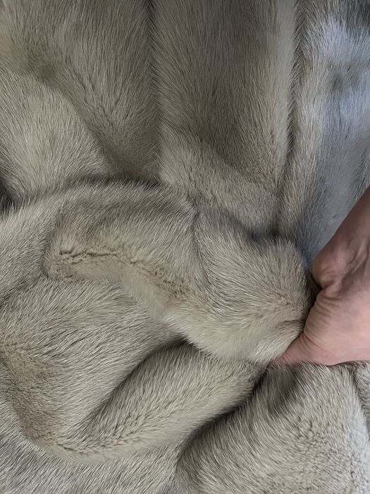 Шикарна норкова шубка-автоледі в новому стані , 48 р, капюшон кобра ,