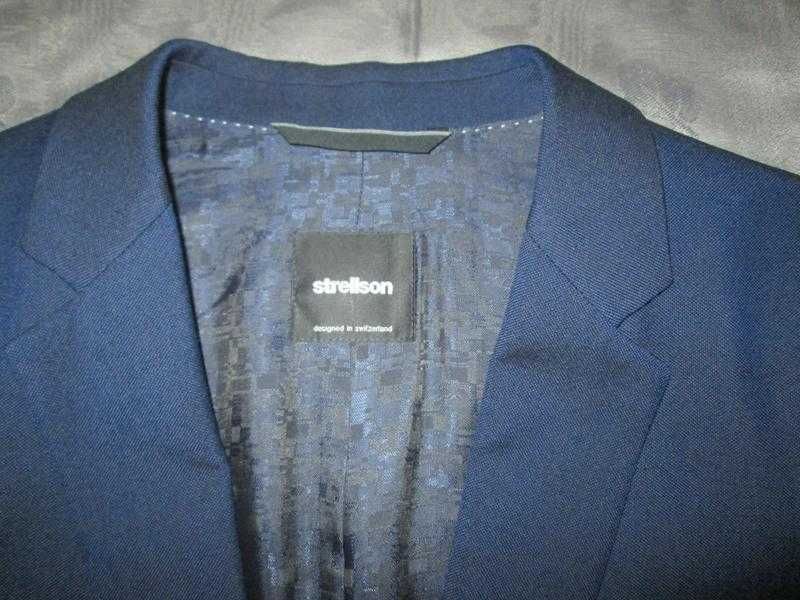 Чоловічий піджак синій блейзер Strellson р. 54