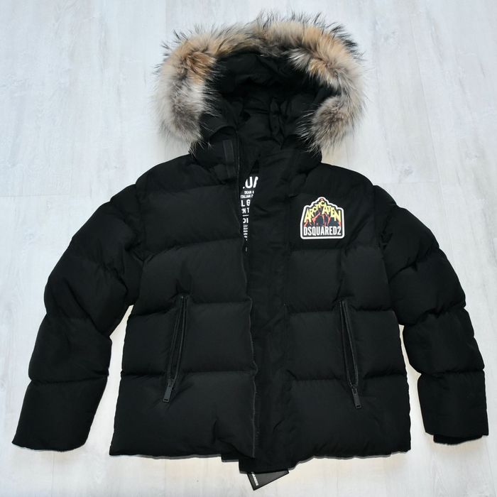 Dsquared2 gruba kurtka puchowa z logo rozmiar M (IT 46)
