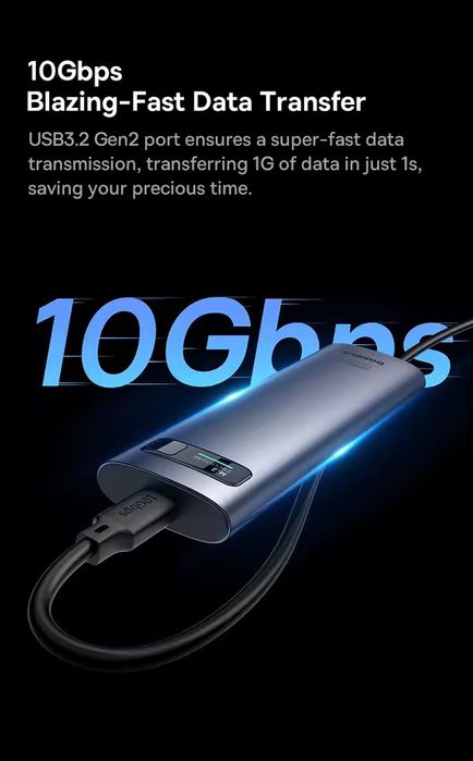 Baseus M2 SSD Case M.2 NVMe SATA USB C 3.2 Gen 2