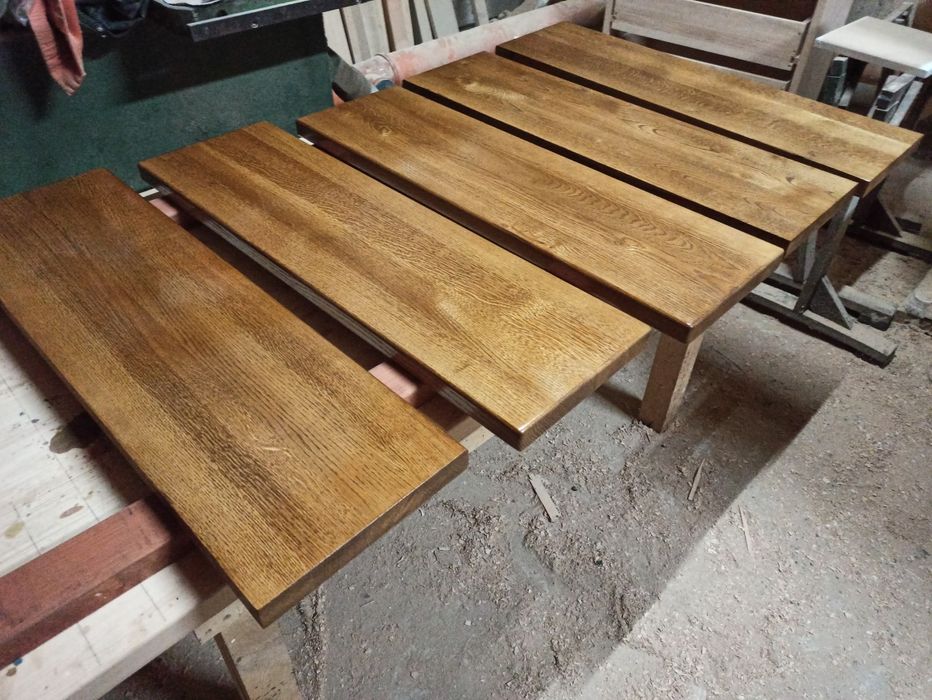 Schody Stopnie Trepy Stopnice Drewniane Dębowe A/B Rustykalne