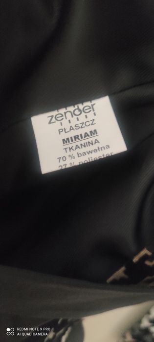 Zender lekki przejściowy płaszcz