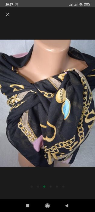 Платок большой бренд оригинал Guess