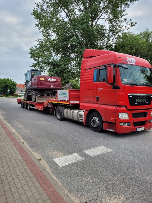 Transport maszyn  kombajny koparki nienormatywnych