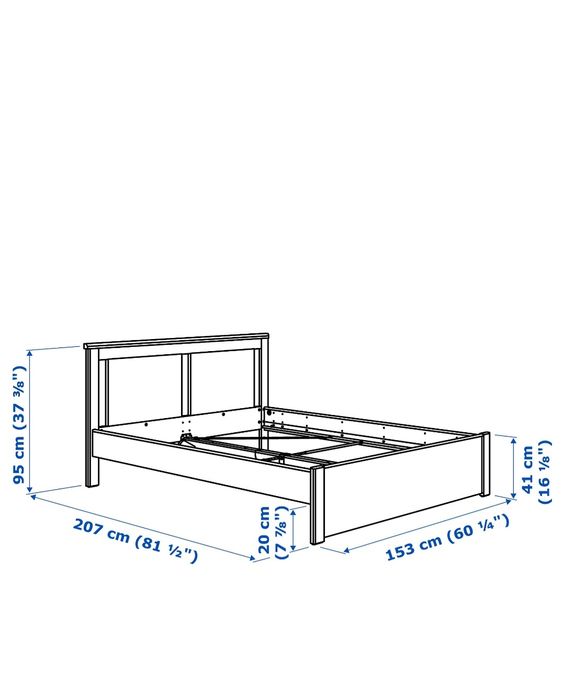 Cama IKEA 140x200 + 2 Estrados | Como Nova